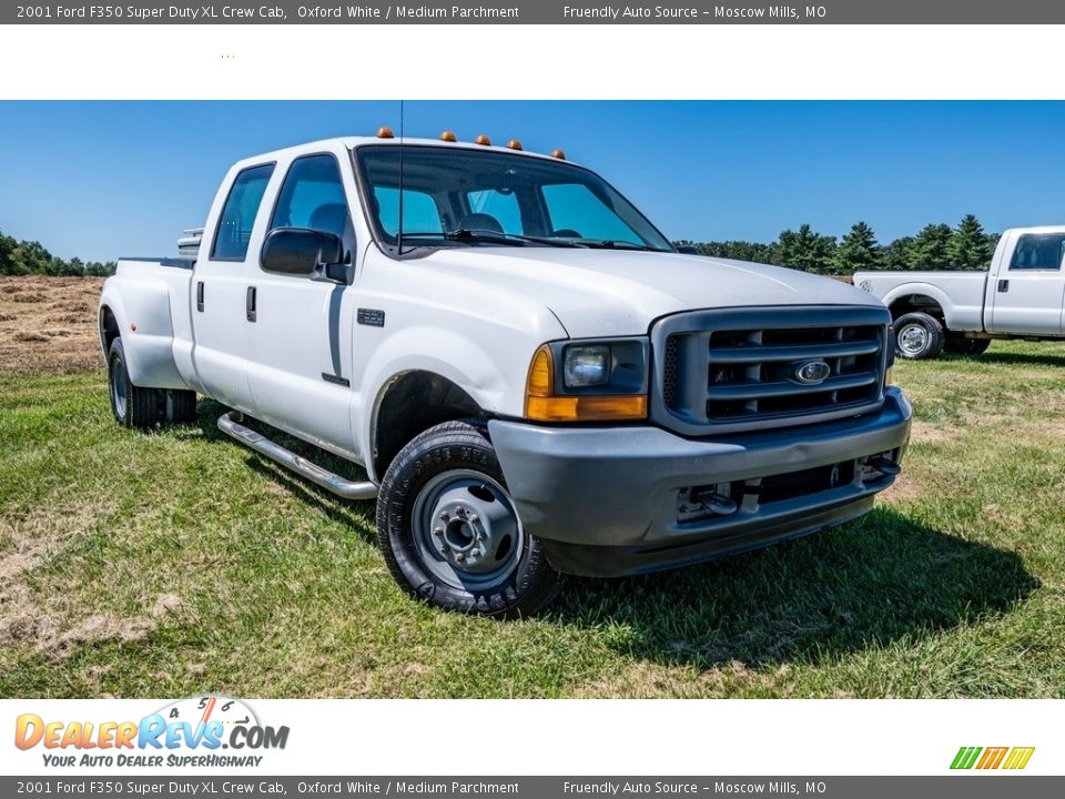 Oxford White 2001 Ford F350 Super Duty XL Crew Cab Photo #1