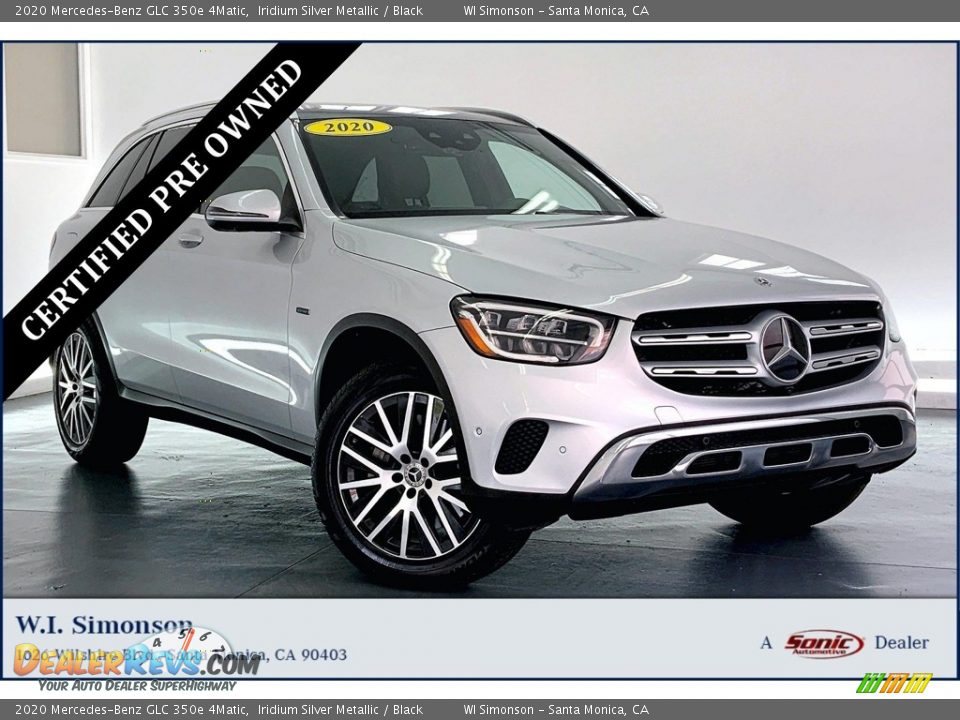 2020 Mercedes-Benz GLC 350e 4Matic Iridium Silver Metallic / Black Photo #1