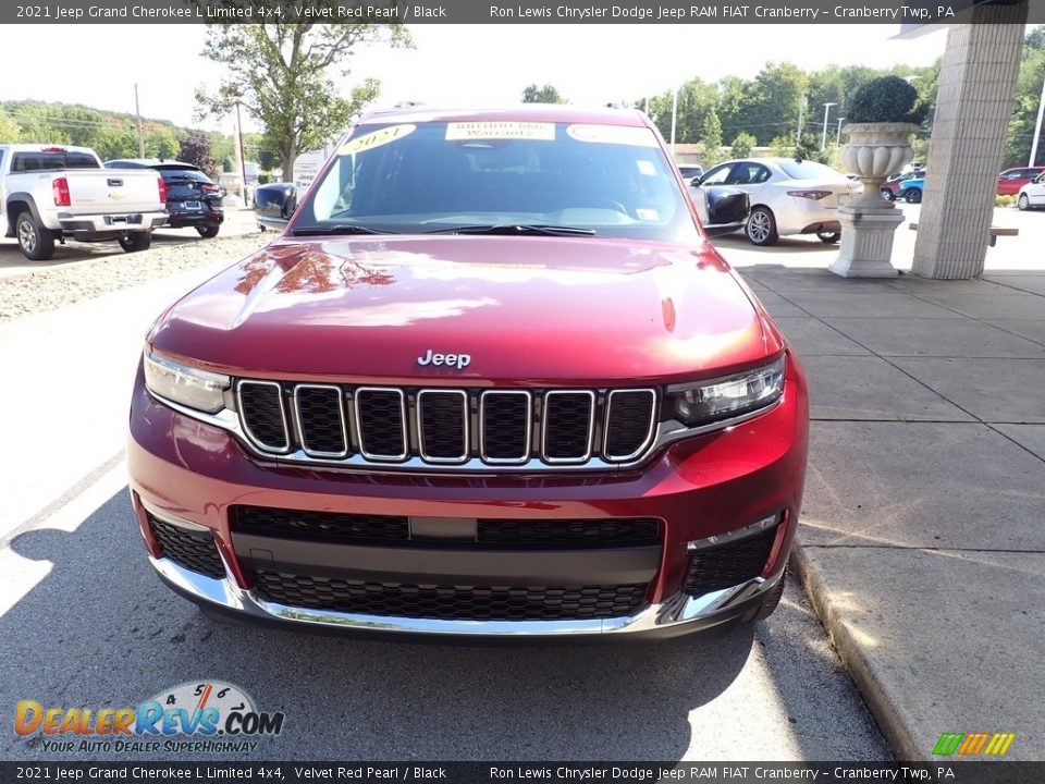 2021 Jeep Grand Cherokee L Limited 4x4 Velvet Red Pearl / Black Photo #3