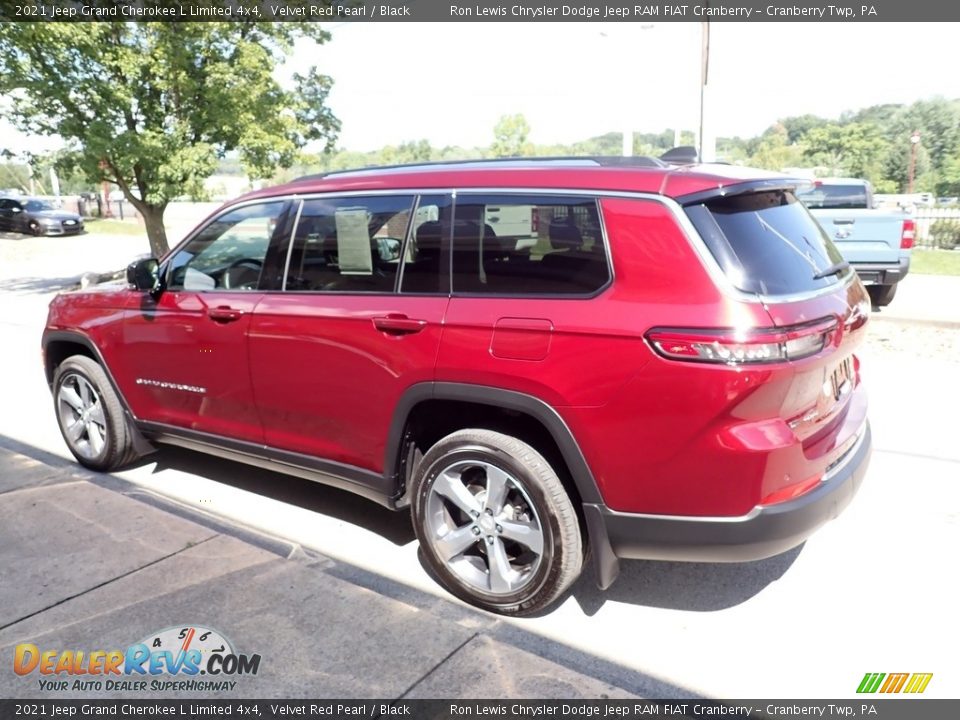 2021 Jeep Grand Cherokee L Limited 4x4 Velvet Red Pearl / Black Photo #6