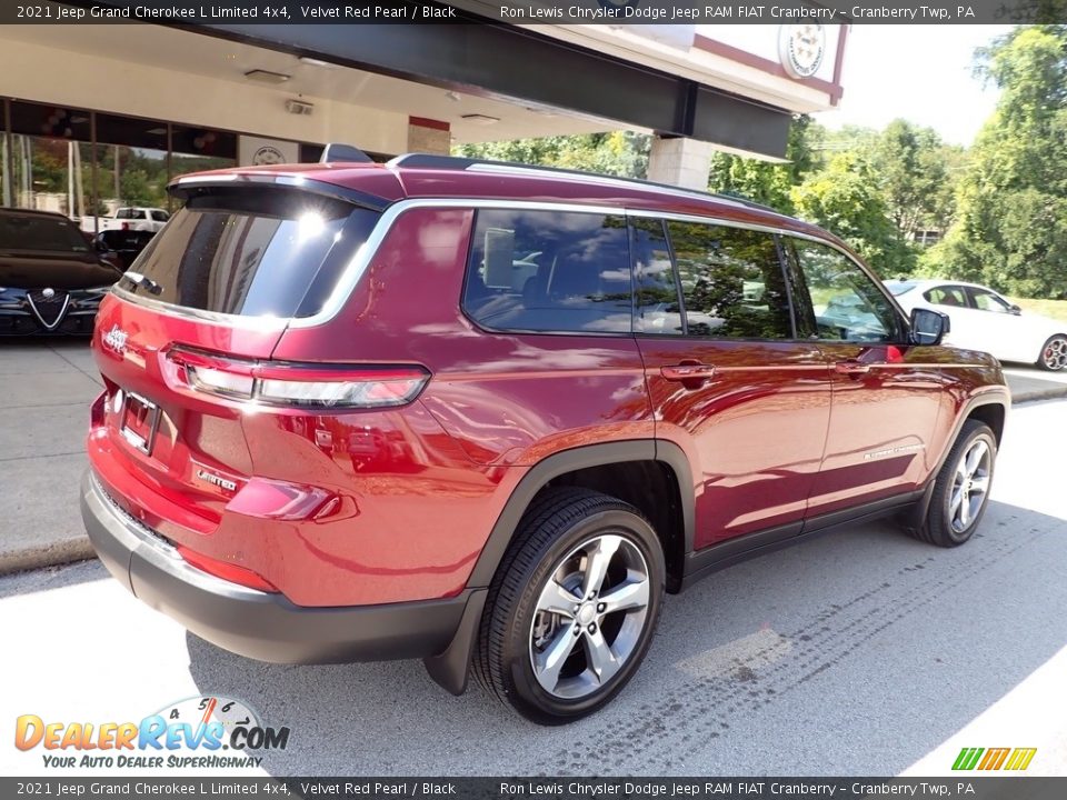 2021 Jeep Grand Cherokee L Limited 4x4 Velvet Red Pearl / Black Photo #8