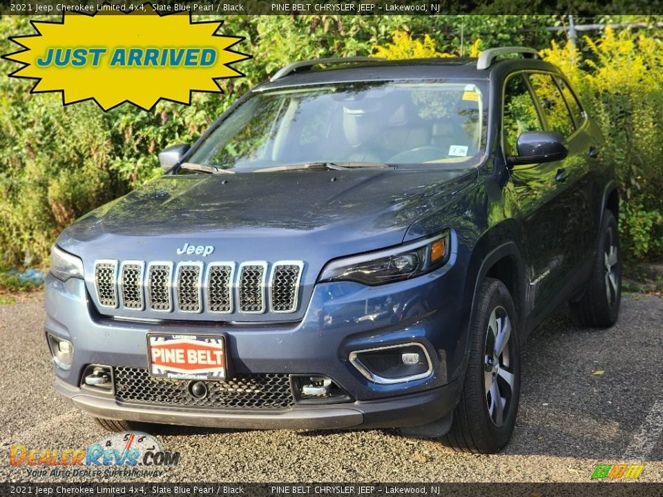 2021 Jeep Cherokee Limited 4x4 Slate Blue Pearl / Black Photo #1