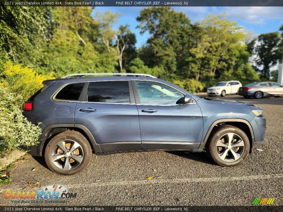 2021 Jeep Cherokee Limited 4x4 Slate Blue Pearl / Black Photo #4