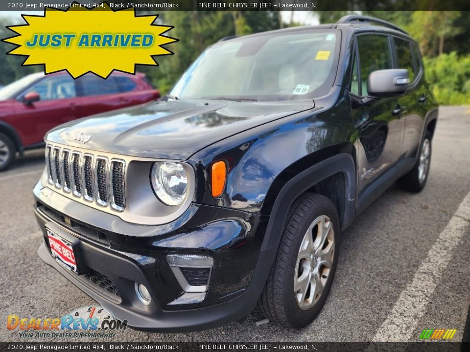 2020 Jeep Renegade Limited 4x4 Black / Sandstorm/Black Photo #1