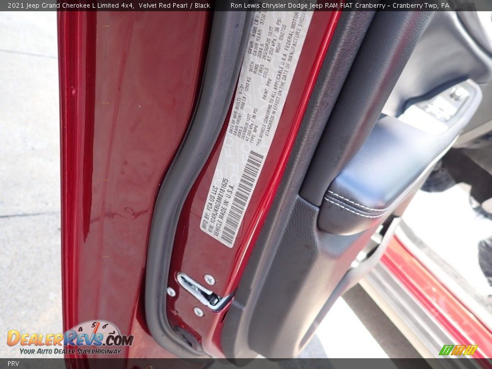 Jeep Color Code PRV Velvet Red Pearl