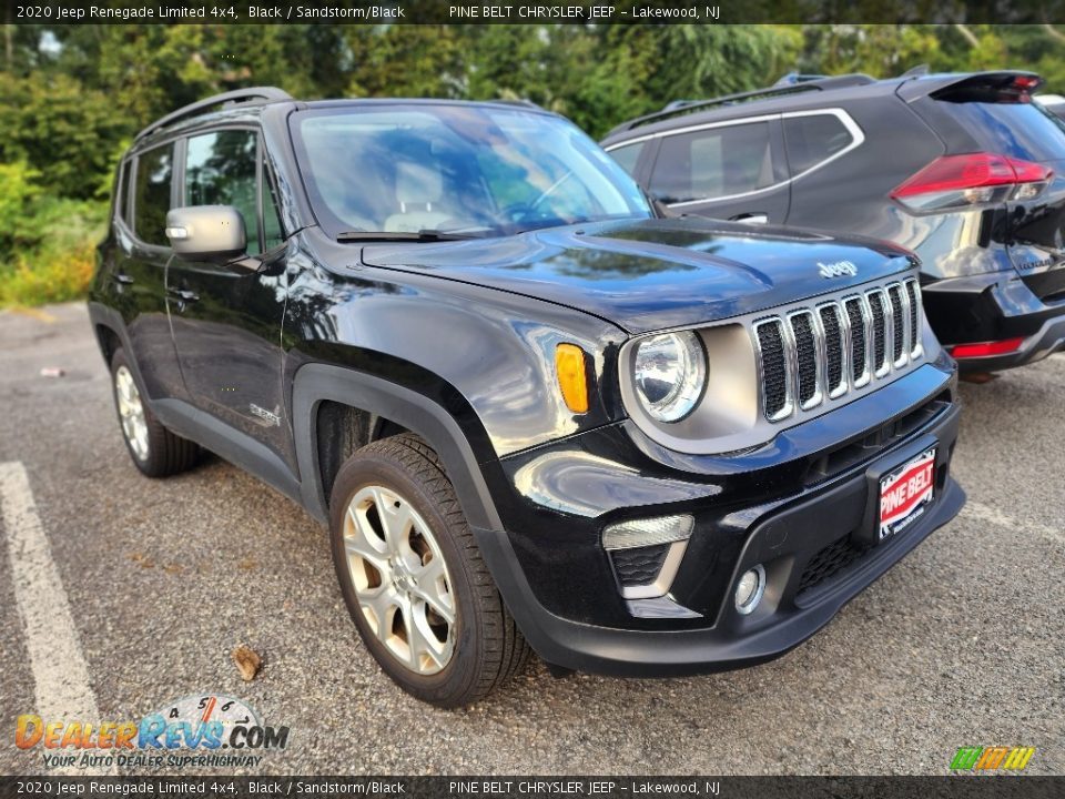 2020 Jeep Renegade Limited 4x4 Black / Sandstorm/Black Photo #2