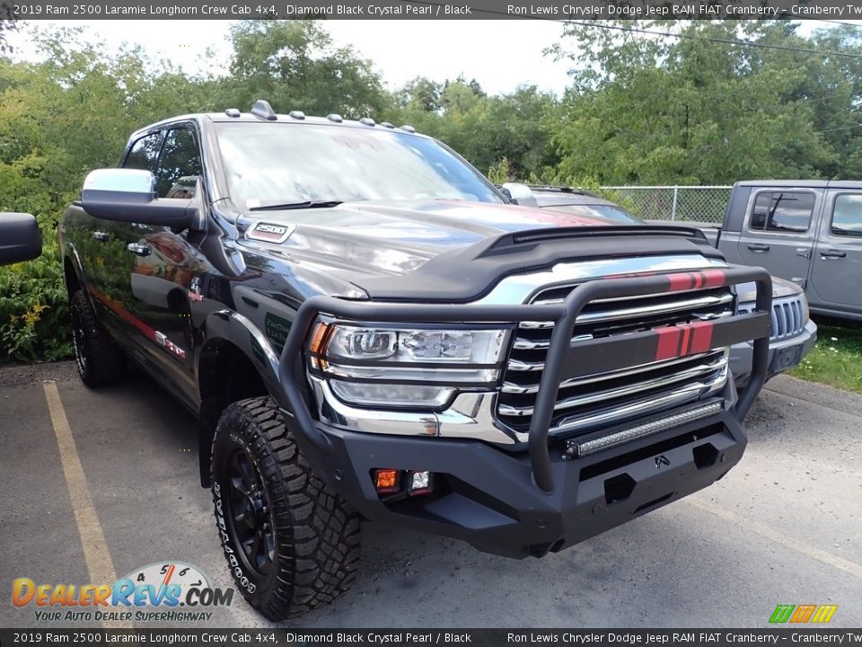 2019 Ram 2500 Laramie Longhorn Crew Cab 4x4 Diamond Black Crystal Pearl / Black Photo #4