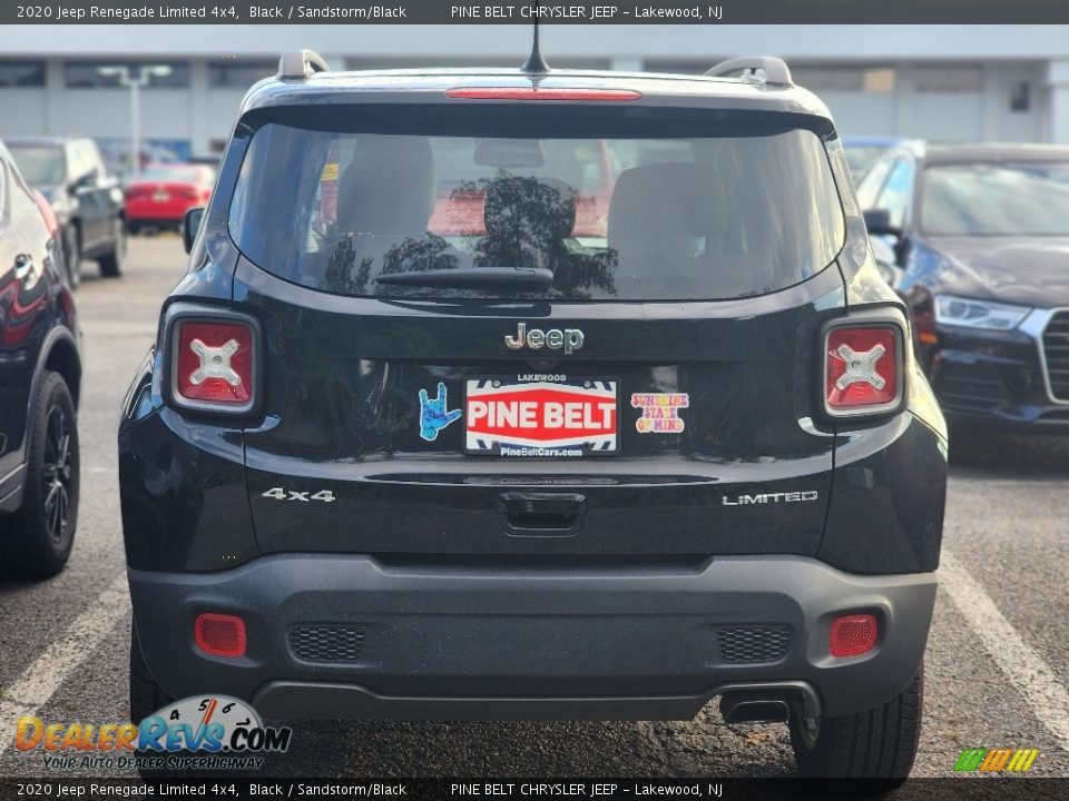 2020 Jeep Renegade Limited 4x4 Black / Sandstorm/Black Photo #4