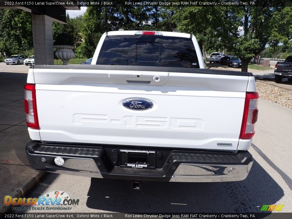 2022 Ford F150 Lariat SuperCrew 4x4 Oxford White / Black Photo #7