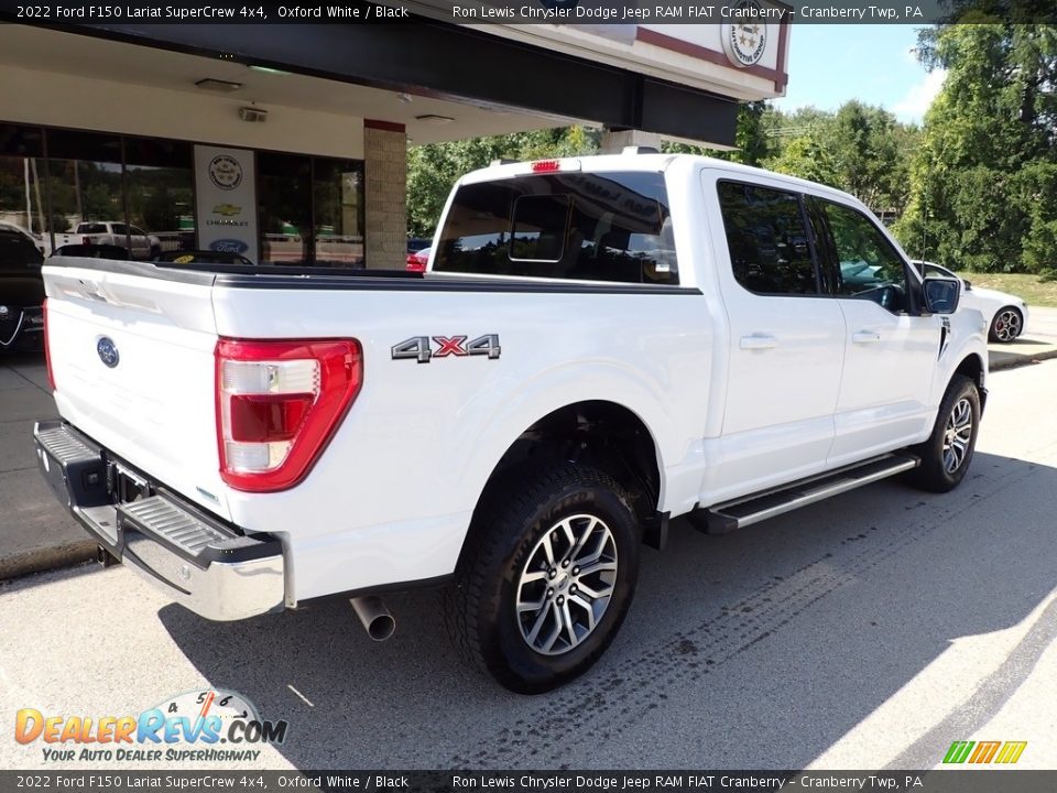 2022 Ford F150 Lariat SuperCrew 4x4 Oxford White / Black Photo #8