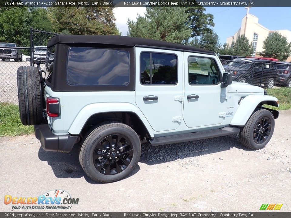 2024 Jeep Wrangler 4-Door Sahara 4xe Hybrid Earl / Black Photo #6