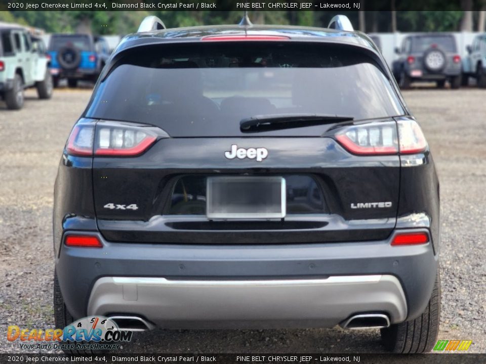 2020 Jeep Cherokee Limited 4x4 Diamond Black Crystal Pearl / Black Photo #4