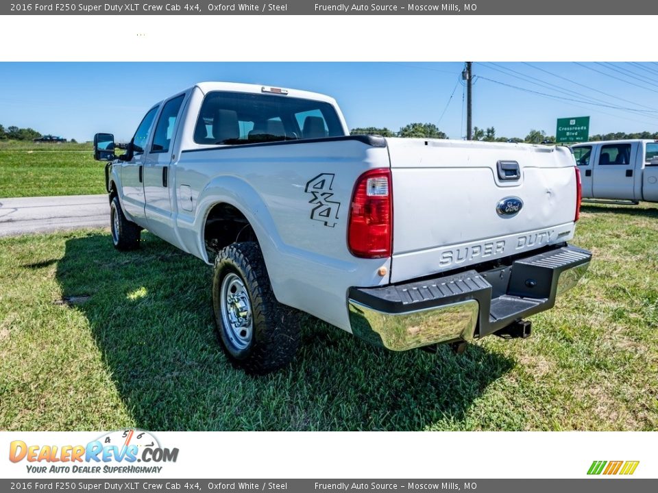 2016 Ford F250 Super Duty XLT Crew Cab 4x4 Oxford White / Steel Photo #6