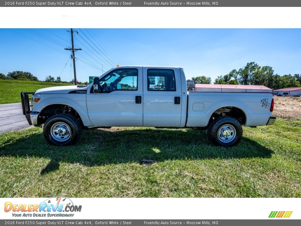 2016 Ford F250 Super Duty XLT Crew Cab 4x4 Oxford White / Steel Photo #7