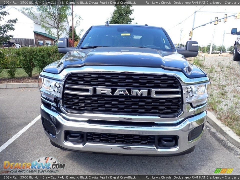 2024 Ram 3500 Big Horn Crew Cab 4x4 Diamond Black Crystal Pearl / Diesel Gray/Black Photo #2