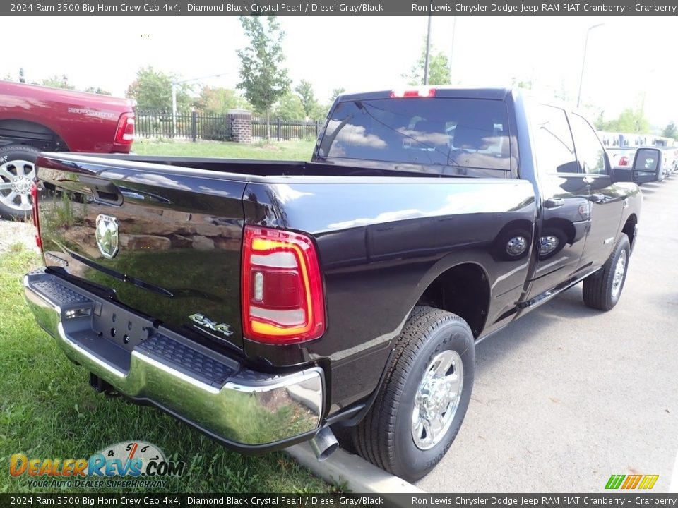 2024 Ram 3500 Big Horn Crew Cab 4x4 Diamond Black Crystal Pearl / Diesel Gray/Black Photo #5