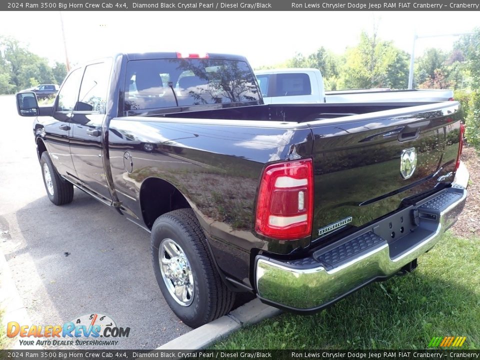 2024 Ram 3500 Big Horn Crew Cab 4x4 Diamond Black Crystal Pearl / Diesel Gray/Black Photo #8