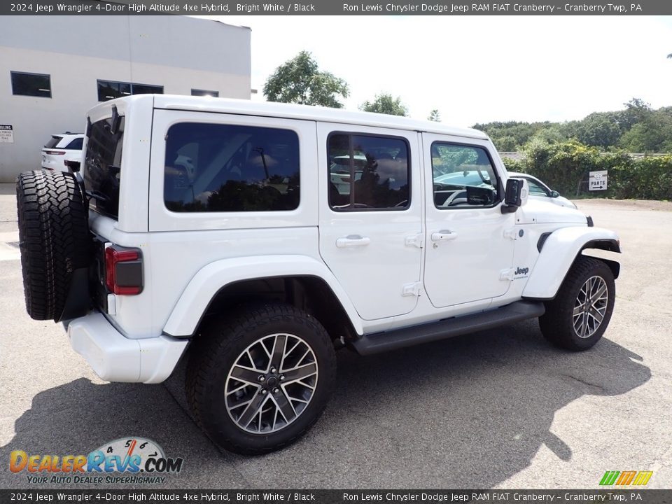 2024 Jeep Wrangler 4-Door High Altitude 4xe Hybrid Bright White / Black Photo #5