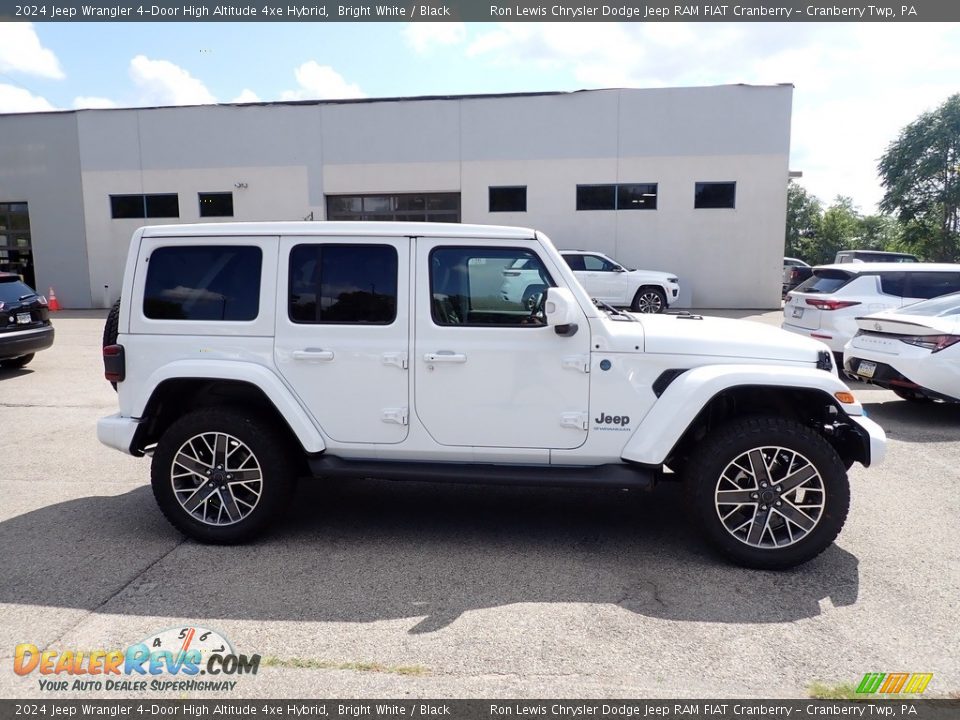 2024 Jeep Wrangler 4-Door High Altitude 4xe Hybrid Bright White / Black Photo #6