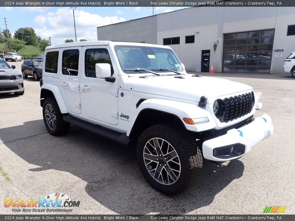 2024 Jeep Wrangler 4-Door High Altitude 4xe Hybrid Bright White / Black Photo #7