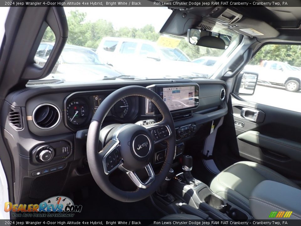 2024 Jeep Wrangler 4-Door High Altitude 4xe Hybrid Bright White / Black Photo #12