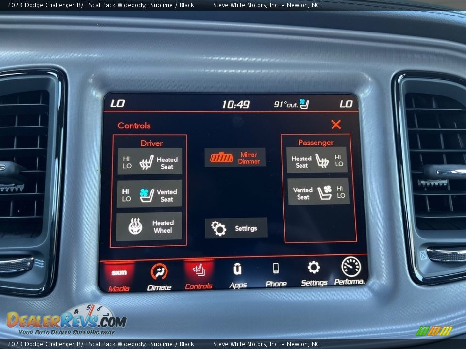 Controls of 2023 Dodge Challenger R/T Scat Pack Widebody Photo #22