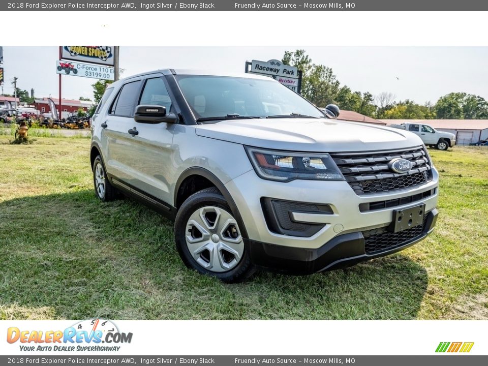 2018 Ford Explorer Police Interceptor AWD Ingot Silver / Ebony Black Photo #1