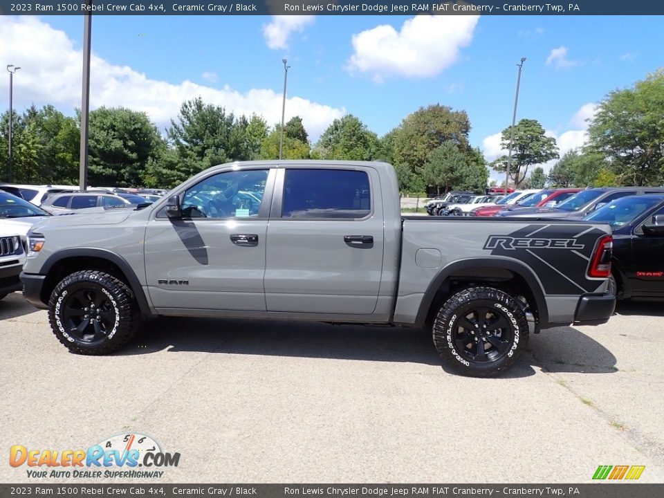 Ceramic Gray 2023 Ram 1500 Rebel Crew Cab 4x4 Photo #2