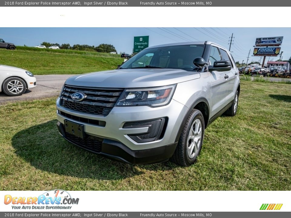 2018 Ford Explorer Police Interceptor AWD Ingot Silver / Ebony Black Photo #8