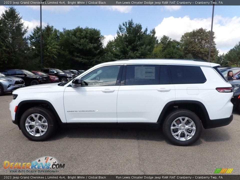 2023 Jeep Grand Cherokee L Limited 4x4 Bright White / Global Black Photo #2