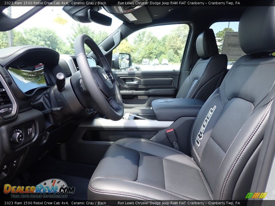 Black Interior - 2023 Ram 1500 Rebel Crew Cab 4x4 Photo #19