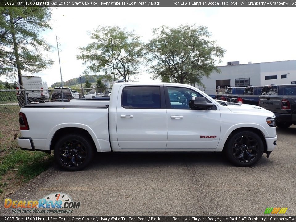 2023 Ram 1500 Limited Red Edition Crew Cab 4x4 Ivory White Tri-Coat Pearl / Black Photo #3