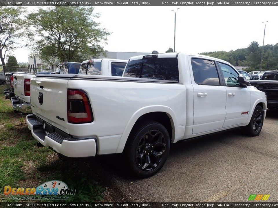 2023 Ram 1500 Limited Red Edition Crew Cab 4x4 Ivory White Tri-Coat Pearl / Black Photo #4