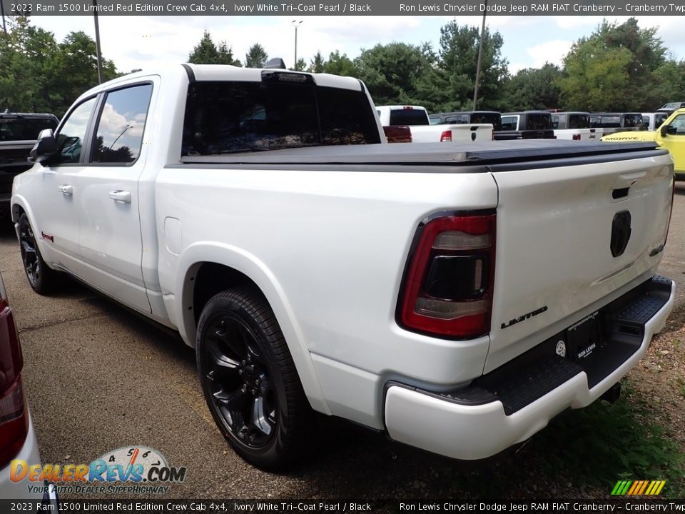 2023 Ram 1500 Limited Red Edition Crew Cab 4x4 Ivory White Tri-Coat Pearl / Black Photo #5