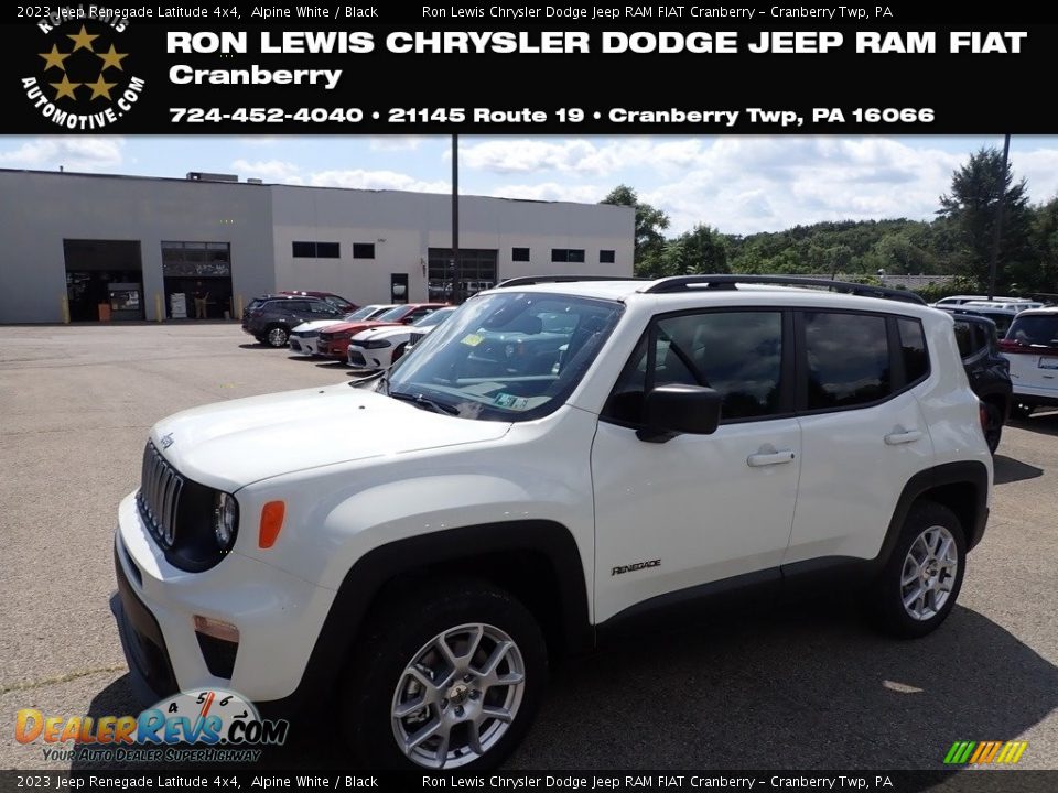 2023 Jeep Renegade Latitude 4x4 Alpine White / Black Photo #1