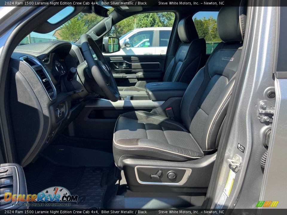 Front Seat of 2024 Ram 1500 Laramie Night Edition Crew Cab 4x4 Photo #13