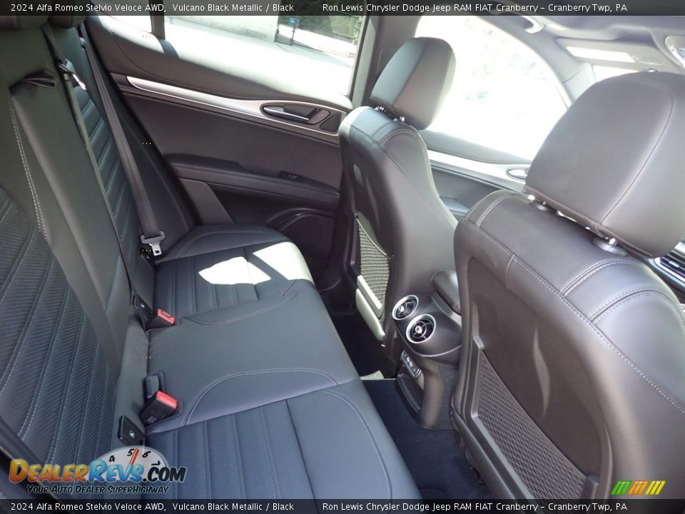 Rear Seat of 2024 Alfa Romeo Stelvio Veloce AWD Photo #11