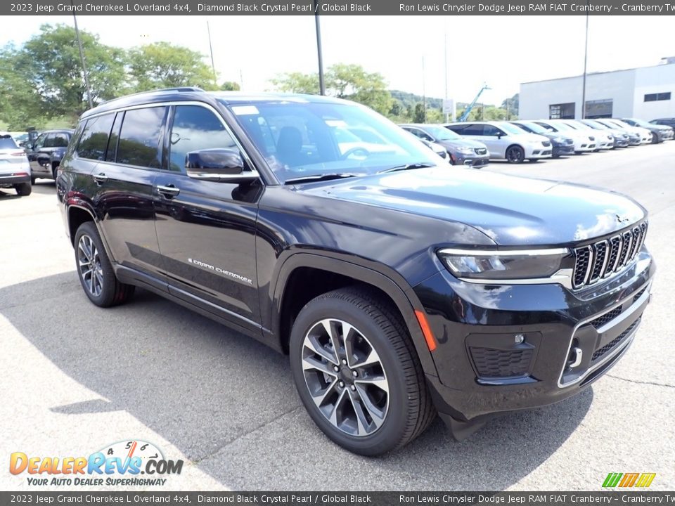 2023 Jeep Grand Cherokee L Overland 4x4 Diamond Black Crystal Pearl / Global Black Photo #7