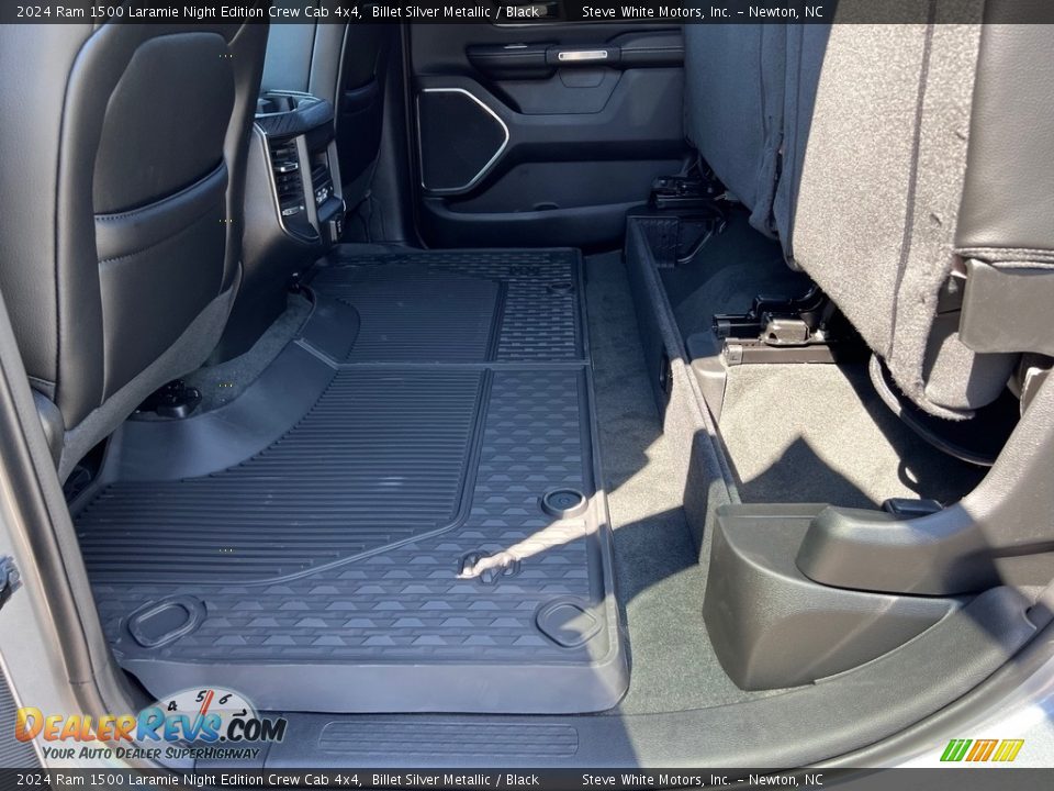 Rear Seat of 2024 Ram 1500 Laramie Night Edition Crew Cab 4x4 Photo #17