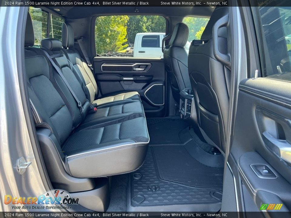 Rear Seat of 2024 Ram 1500 Laramie Night Edition Crew Cab 4x4 Photo #19