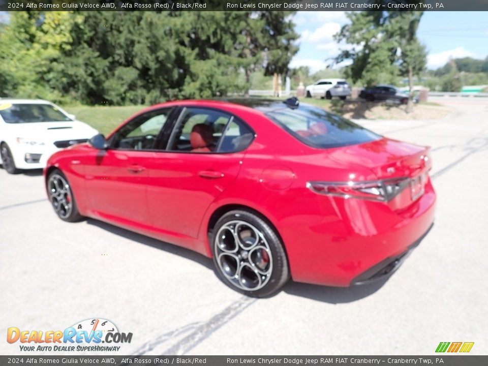 2024 Alfa Romeo Giulia Veloce AWD Alfa Rosso (Red) / Black/Red Photo #3