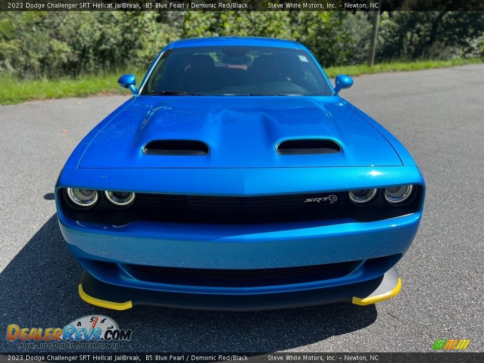 2023 Dodge Challenger SRT Hellcat JailBreak B5 Blue Pearl / Demonic Red/Black Photo #3