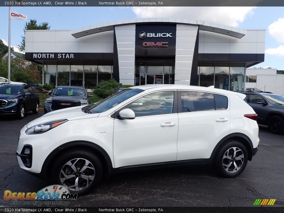 2020 Kia Sportage LX AWD Clear White / Black Photo #1