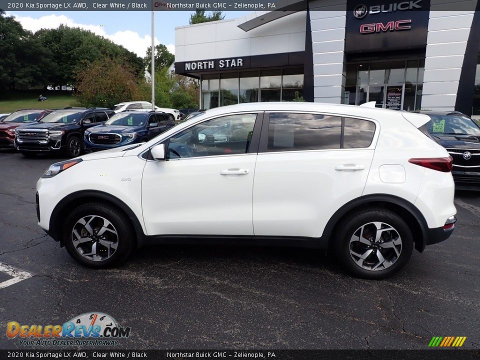 2020 Kia Sportage LX AWD Clear White / Black Photo #2