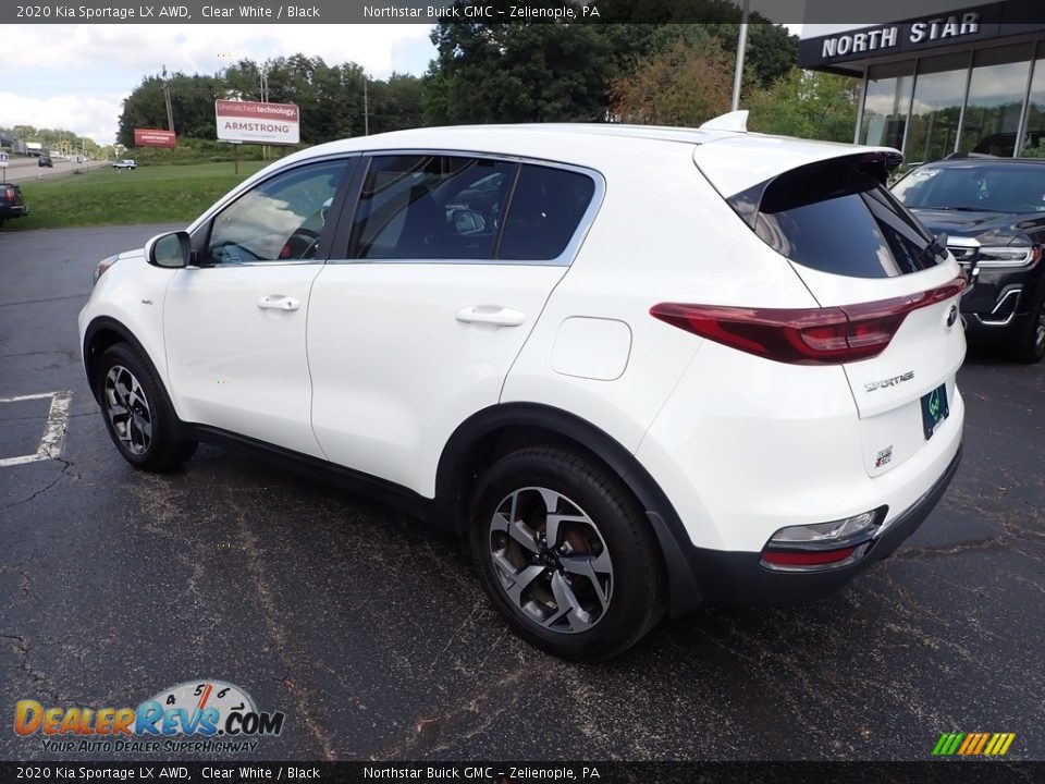 2020 Kia Sportage LX AWD Clear White / Black Photo #3