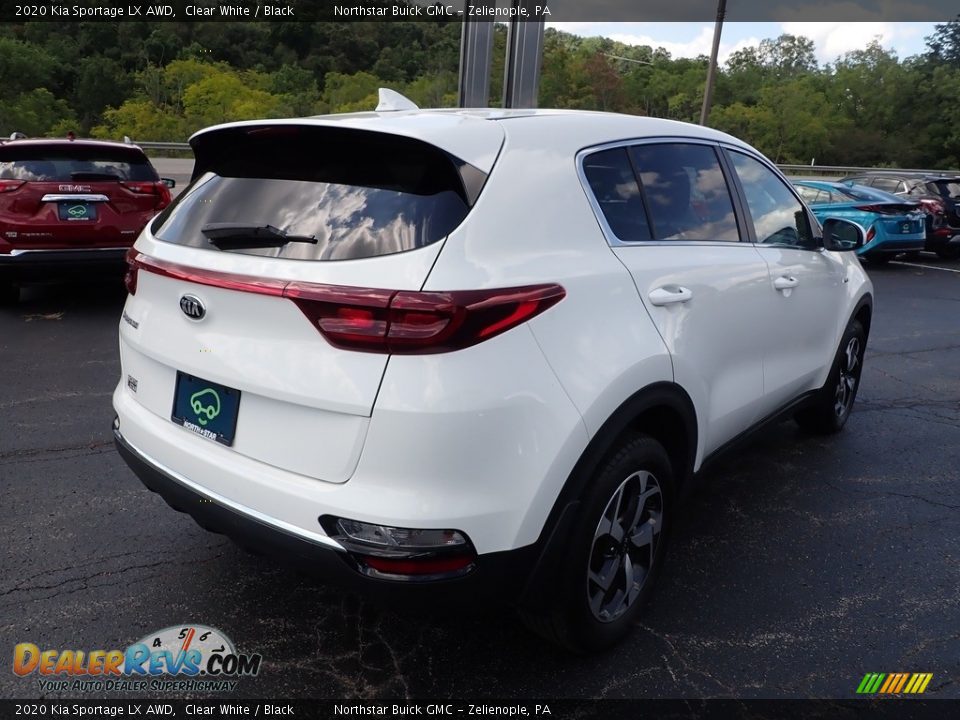 2020 Kia Sportage LX AWD Clear White / Black Photo #6