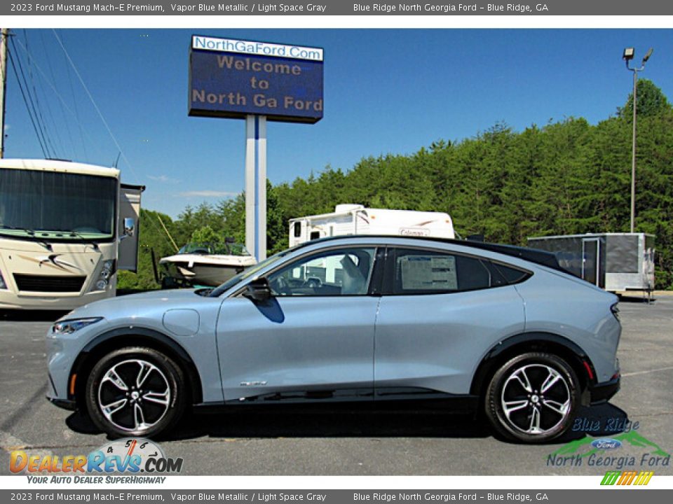 2023 Ford Mustang Mach-E Premium Vapor Blue Metallic / Light Space Gray Photo #2