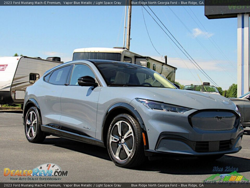 2023 Ford Mustang Mach-E Premium Vapor Blue Metallic / Light Space Gray Photo #7