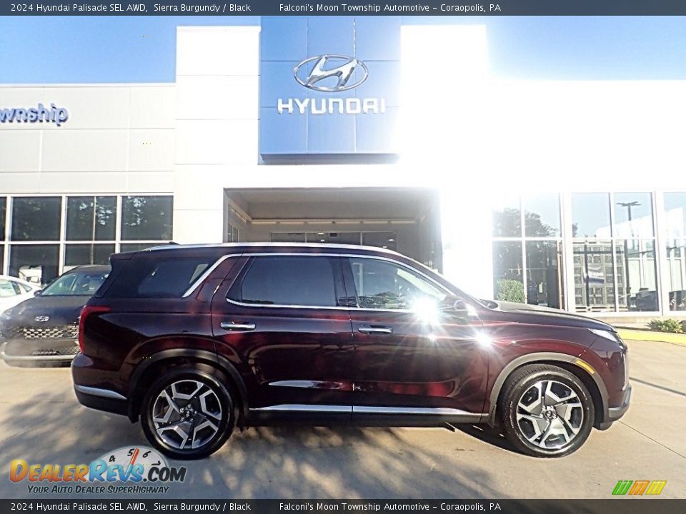 2024 Hyundai Palisade SEL AWD Sierra Burgundy / Black Photo #1