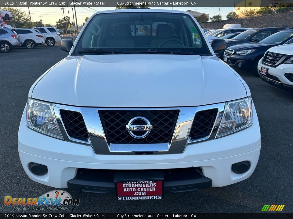 2019 Nissan Frontier SV Crew Cab Glacier White / Steel Photo #2